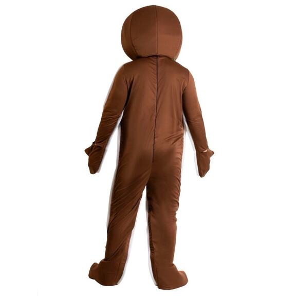 SOLD Kids Christmas Gingerbread Man Costume 2 piece Halloween Foam Head Youth S - Picture 3 of 16